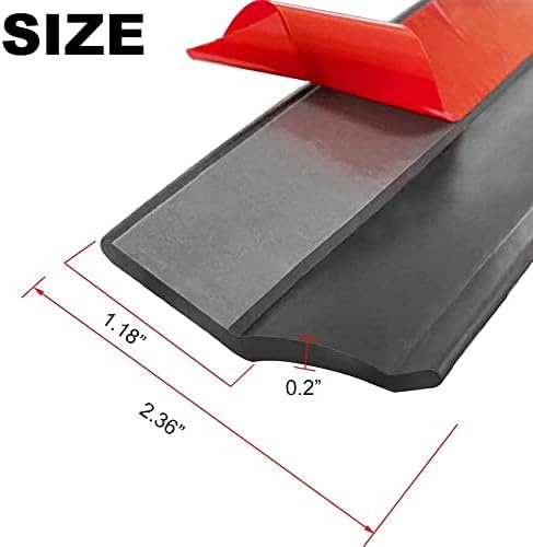 Universal Garage Door Seal 3m, Multipurpose Garage Door Rubber Seal Strip, Garage Door Bottom Seal Strip Weather Stripping with Nails