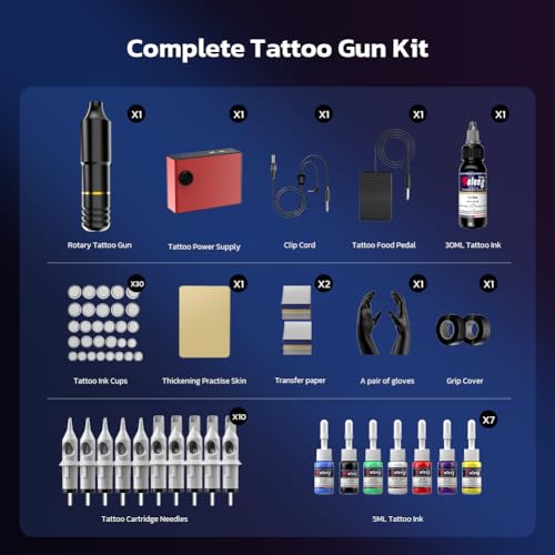 Solong Tattoo EK129B-1-US Tattoo Gun, Solong Complete Tattoo Kit Rotary Tattoo Machine thumb #1