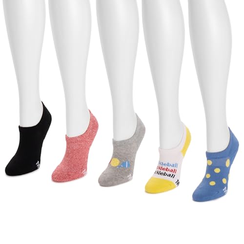 Image of MUK LUKS Womens Set of 5 Pickleball No Show Socks