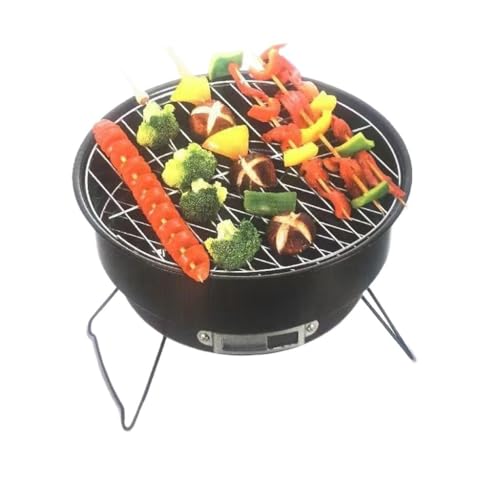 Estufa de barbacoa plegable compacta con rejilla de acero 4