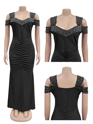 Image of Figdaw Rhinestone Embellished Formal Gowns and Evening Dresses for Women 2026