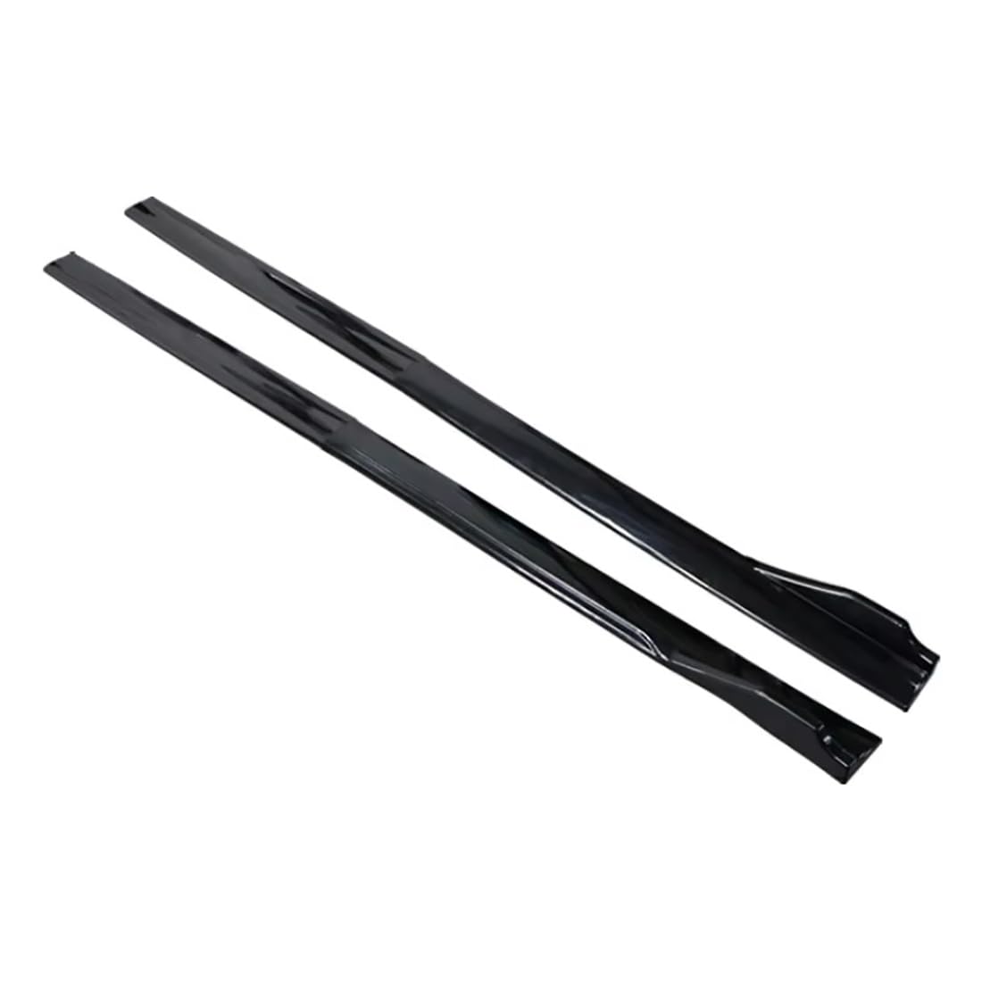 Faldón Lateral de Coche, Borde de extensión para H-Onda Civic 10th 2017-2023, faldones Laterales ABS, divisores de Aletas, alerones,Black-Black