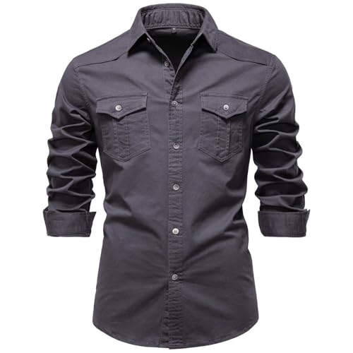 Veste en jean homme légère à manches longues JHDESSLY unie