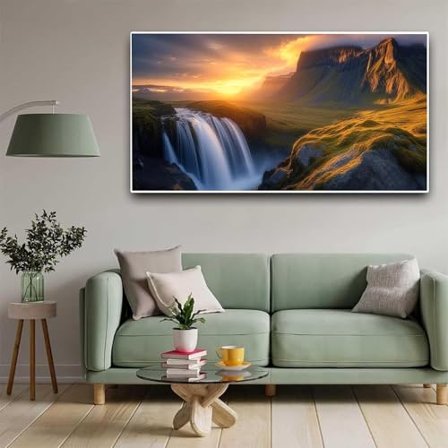 5D diamant painting montagne automne pour évacuer le stress du quotidien