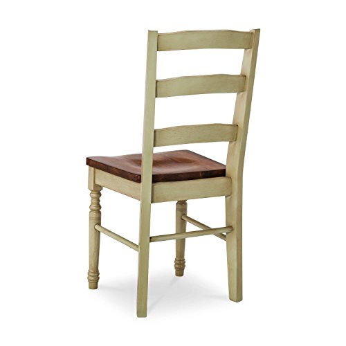 Image of Aprodz Solid Wood Yellow Bruges Dining Chairs for Living Room | Set of 2 Wooden Chair