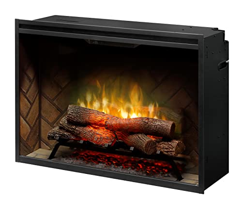 Dimplex Revillusion® 36" Built-In Firebox (Model: Rbf36), 4435/6739/8786 Btu, 120/208/240 Volt, 1375/1975/2575 Watt, Herringbone #TOP1