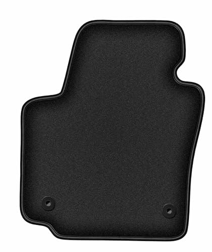 Tapis de voiture Seat Altea XL en velours polyamide noir premium pour conducteur