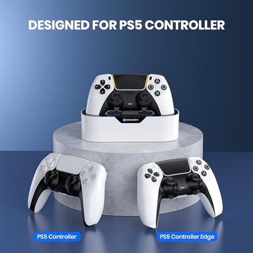 NEWDERY Carregador Solo Staion para controle PS5, base de carregamento rápido Maganetic para control