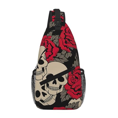Sac à dos à bandoulière tête de mort pour désencombrer vos poches avec style
