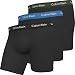Produktbild Calvin Klein Herren Boxer Brief 3PK Retroshorts, B-Dämmerungsgrün/Copenhagen Blau/Schwarz, L (3er Pack)