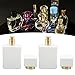 Perfume Atomizer Bottle Refillable Empty Glass Perfume Bottle, 2Pcs Empty Glass Perfume Bottle Large Capacity Golden Nozzle Glass Perfume Bottle Atomizer White 30Ml Refillable Empty Spray Perfume