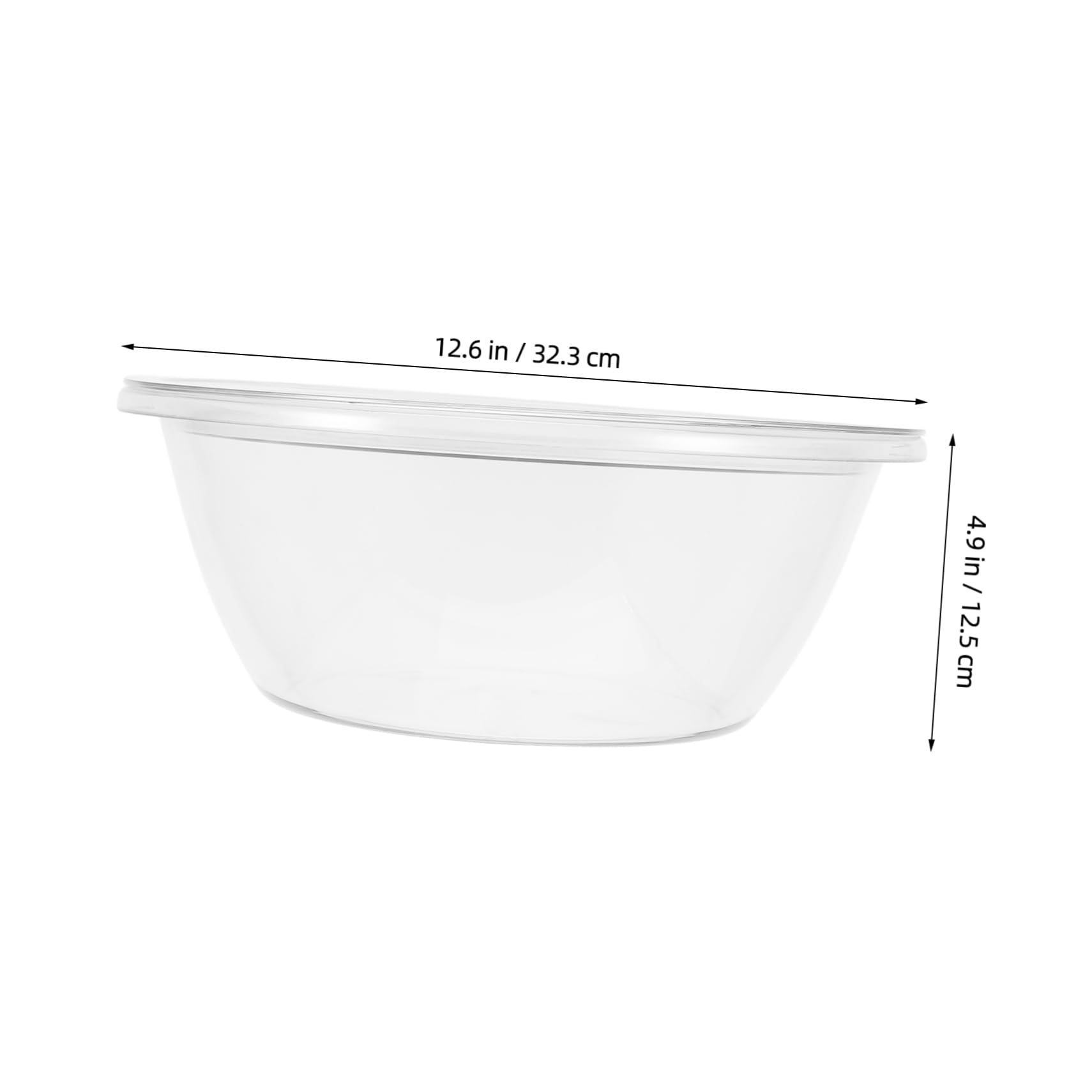 Alipis Bol Grande de Plástico con Tapa Transparente y Resistente Deformación Multiusos para Amasar Preparar Ensaladas y Almacenar para Cocina Familiar