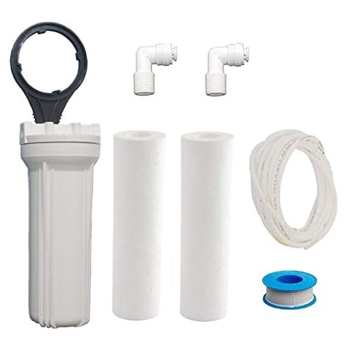 GizmoPro Pre Filter Housing Kit Compatible with 1/4" (6 mm) Connection for Livepure, Aquaguard, KENT Maxx/Ultra, Reviva, Tata and all other Water Purifiers