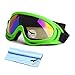 Freehawk Protective BMX Eyewear Goggles with Adjustable Strap for Hunting Riding BMX Cycling Motorcycling Climbing and Shooting (Green, Colorful)
