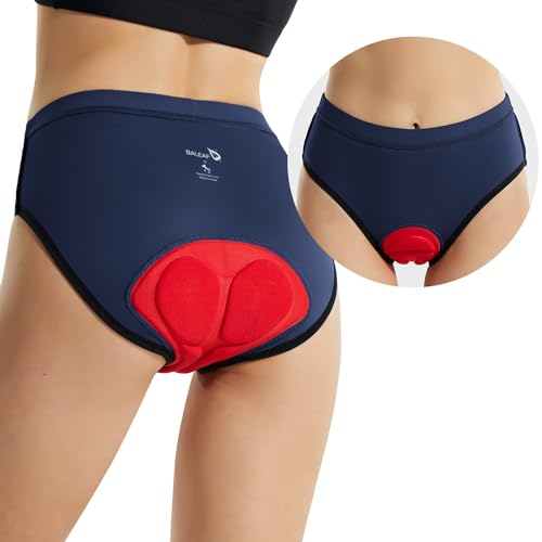 baleaf Pantalones de Ciclismo para Mujer 3D Acolchados Pantalones Cortos de Ciclismo Transpirables Pantalones de Ciclismo Secado rápido Ciclismo Pantalones Azul M - imagen 2