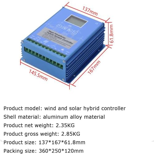 Controlador de carga solar con múltiples modos para optimizar baterías de turbina eólica 4