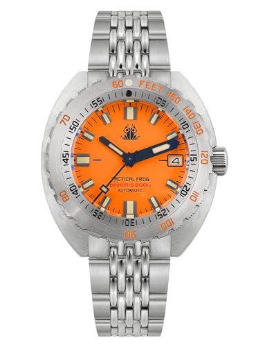 Montre pour homme NH35 automatique orange pour plongée et nautisme