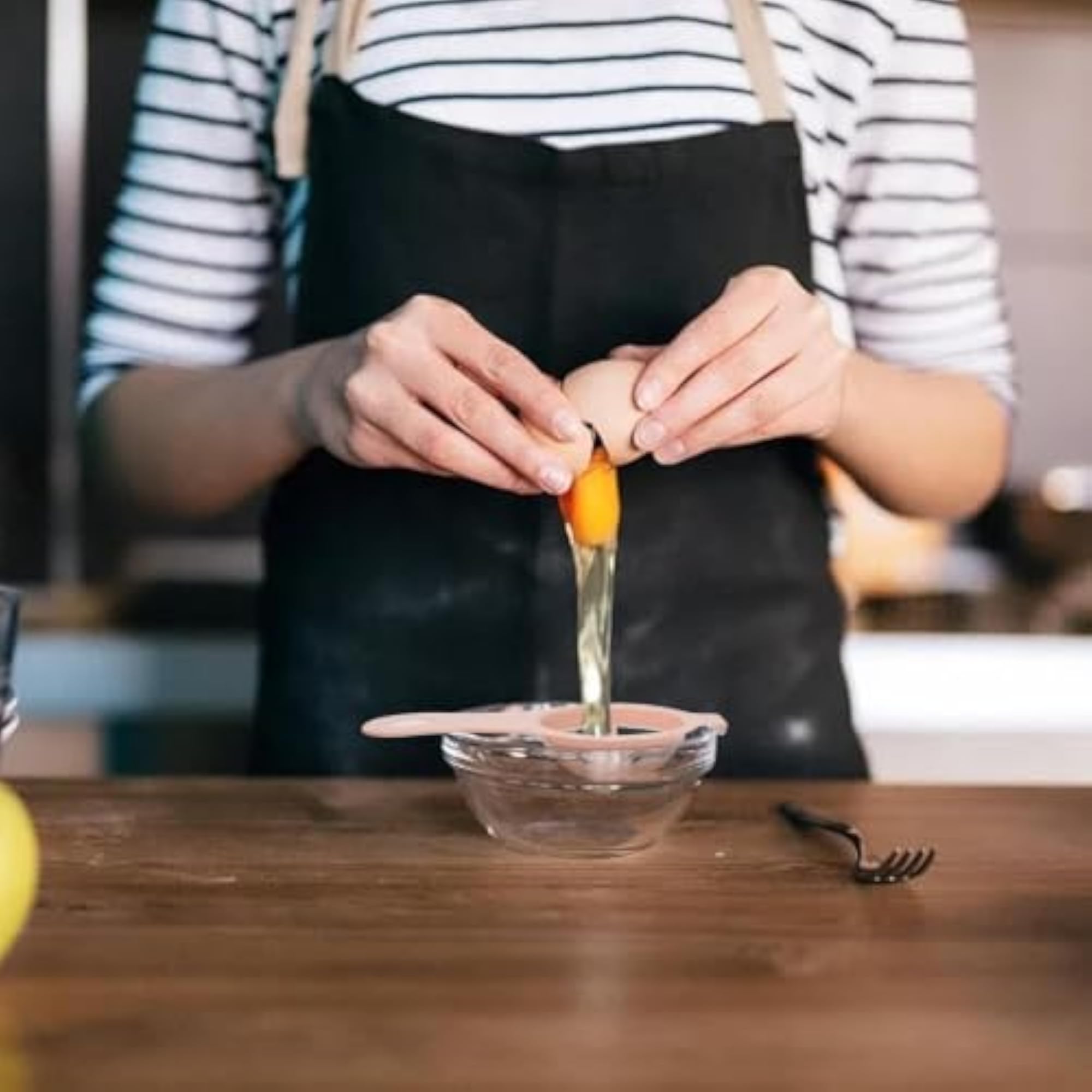 Multipurpose Egg Yolk Separator Strainer Spoon for Kitchen