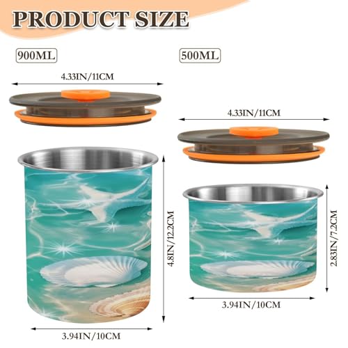 Envase Hermético de Acero Inoxidable para Café 500 ml miniatura 2