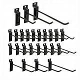 Ferraycle 24 Pack Slatwall Hooks 4/6/8 Inch Heavy Duty Slat Wall Hanging Hook and Hanger Slatwall Panel...