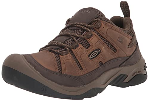 Image of KEEN Men's Circadia Vent Low Height Breathable Hiking Shoes, Bison /Potters Clay