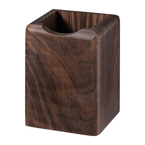 Toyvian Wooden Pen Box Multiple-Use Desk Organizer Eco Natural Wood Storage Box (Black Walnut)