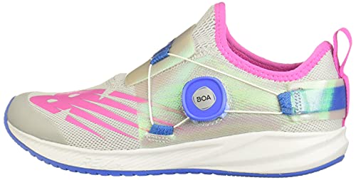 New Balance Kid's Fuelcore Reveal V2 Boa Running Shoe, Light Aluminum/Fusion/Faded Cobalt, 3 M Us Little Kid (4-8 Years) #TOP7