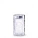Produktbild ZELLER VORRATSGLAS gerillt 1000 ml EDELSTAHL DECKEL VORRATDOSE VORRATSBEHÄLTER