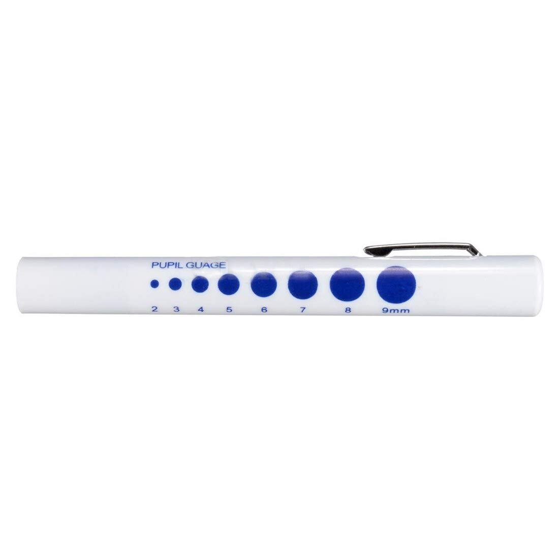 (Top Sell) LED Torch Pen Light Disposable with Pupil Gauge Medical Nurses Doctors Paramedics Number of Pens:1