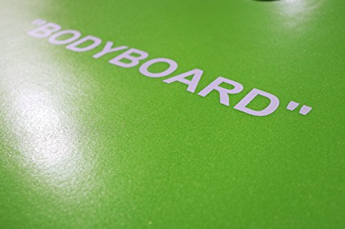 Grande Juguete Body Board 41\" with EPS Core Slick Bottom and Leash for Kids and Adults (Green)