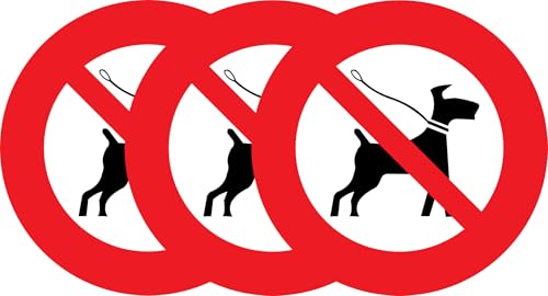 Sticker interdiction chiens pour stopper les incivilités dans la cour - 2