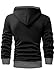 JMIERR Mens Hoodies Pullover Fashion Fleece Long Sleeve Drawstring Hooded Pullover Casual Sweatshirts with Kanga Pocket, US 46(XL), A Black