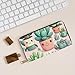 yuangjhop Lovely Succulent Plants Leather Wallet, Unisex Long Wallet, Business Zipper, Multiple Card Slots, Large Capacity, Fashion, Casual, Wallet