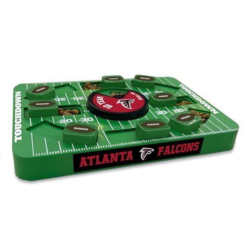 Image of Pets First NFL Atlanta Falcons Large Puzzle Toy for Dogs, Slow Feeder Board for Pets, New Bigger Size, Interactive Doggie Treat Toy