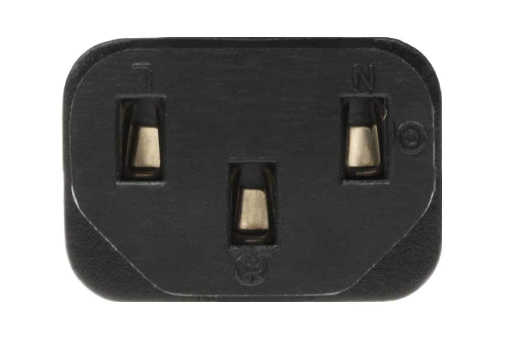 SF Cable 6ft European Power Cord, IEC320 C13 to CEE7 VII