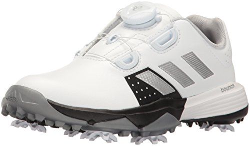 adidas Kids' Jr Adipower Boa Ftwwht/Si Skate Shoe, White, 3 M US Little