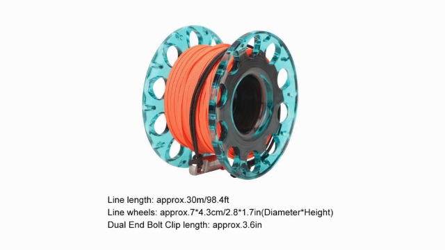 Bobine De Doigt De Plongée 30M - Accessoire Sous-Marin Robuste En Plastique Durable Avec Mousqueton, 4 Couleurs Pour Plongée Et Apnée