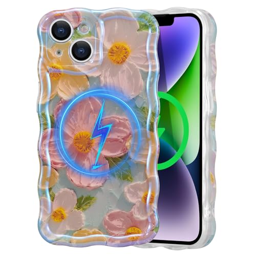 Coque iPhone 15 Plus fleur exquise pour femme idée cadeau originale