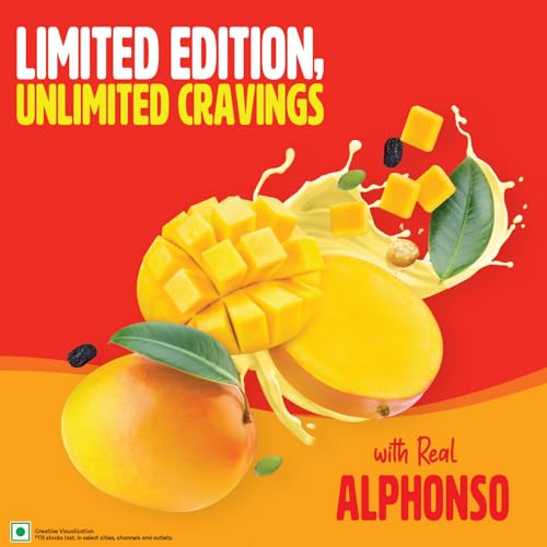 Image of Saffola Muesli Mango Crunch, with Real Alphonso Mango 400g | Limited Edition, with crunchy Flavour Pops | Breakfast Cereal (Pack of 3)