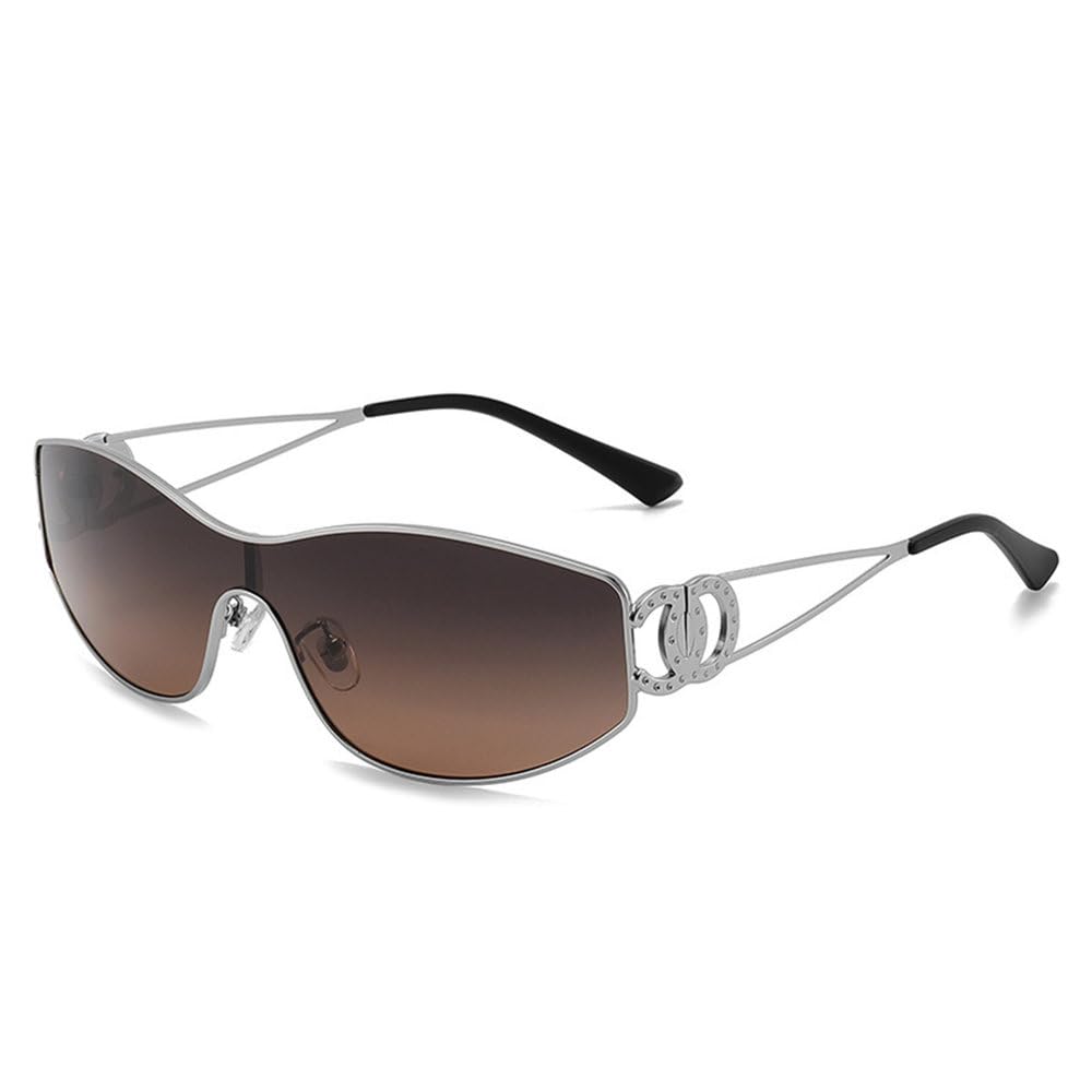 Okulary przeciwsłoneczne jednoczęściowe damskie męskie okulary przeciwsłoneczne vintage okulary podróżne okulary UV400