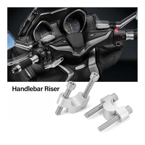 Fixation guidon moto T-MAX support rehausseur adaptateur pour pontet - 2
