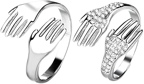 Ornements pour Bagues, Les bagues en chaîne PCS peuvent associer 2 embouts et porter des bagues d'amour en direct pour hommes, des bagues réglables pour femmes.