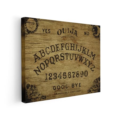 Image of Poster Master Old Ouija Board Canvas - Supernatural Print - Paranormal Art - Classic Spiritual Gift for Artist, Friend - Seance Art - Wall Decor for Home, Office - Available in 8x10 to 30x40