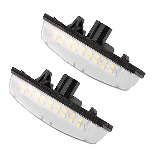 Luces LED para matrícula de coche X AUTOHAUX con iluminación blanca de 4000K 2 piezas