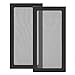 S SIENOC 2 x 120 mm * 240 mm PC châssis d'ordinateur ventilateur refroidisseur boîtier de filtre à poussière Grille anti-poussière, magnétique (2x120 mm * 240 mm, noir)