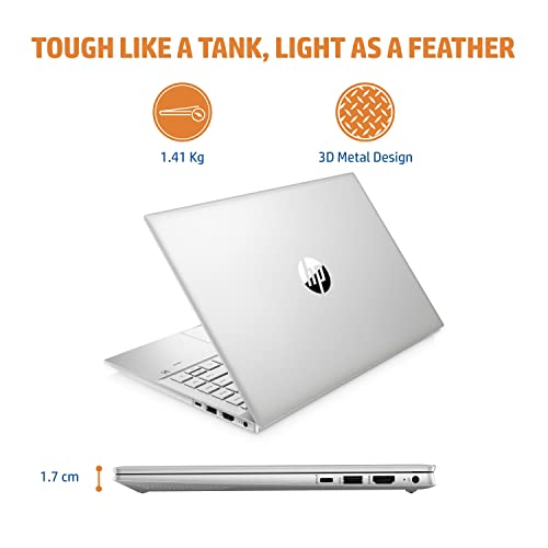 Image of HP Pavilion 14 AMD Ryzen 5 FHD IPS Anti-Glare Display 14 inch(35cm) Laptop (16GB RAM /512GB SSD Backlit KB /Alexa /B&O Audio /FPR /250 nits /Windows 11 ready /3D Metal Design /Thin & Light /1.41 Kg, 14-ec0033AU)