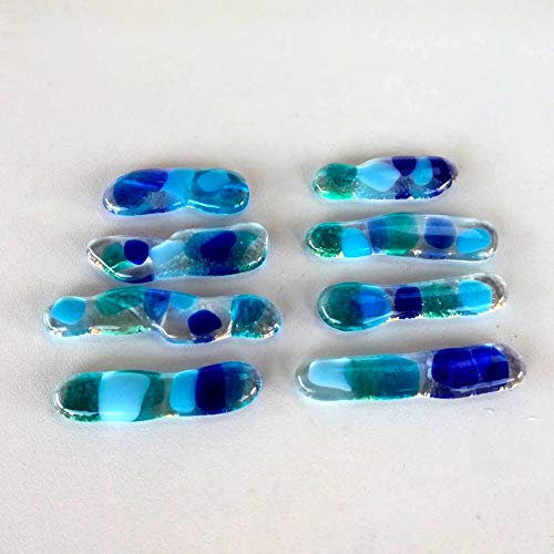 4 élégants portes-couteaux anciens en cristal moulé en bon état on Gens