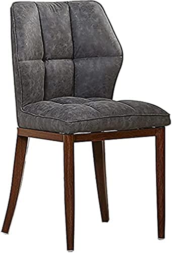 Chaise de réception en cuir avec pieds en fer effet bois pour bureau - 2