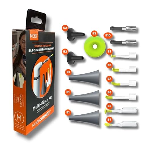 MOBI Smart Wi-Fi Otoscope - Multi-Piece Ear Cleaning Accessory Kit, Works with MOBI Smart WiFi Otoscope