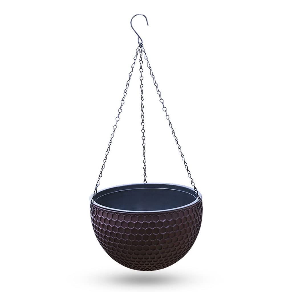 Pots de fleurs décoratifs suspendus en plastique anti-encombrement